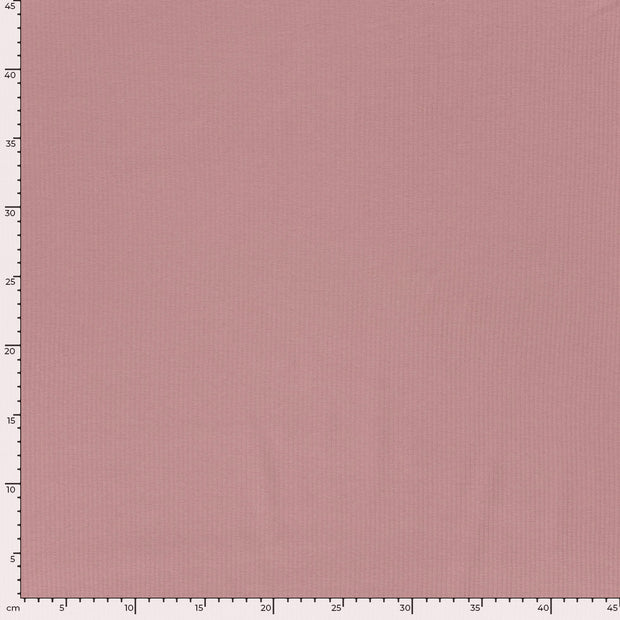Rib Jersey stof Effen Licht Mauve