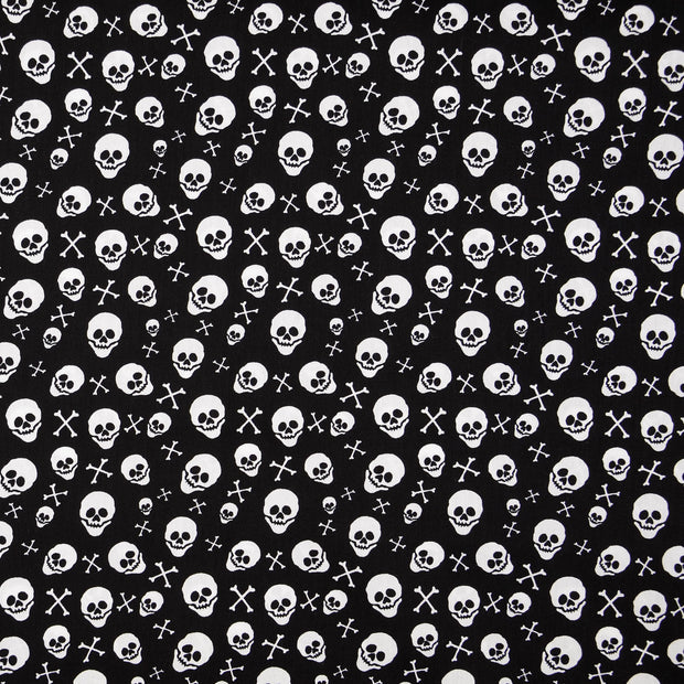  fabric Skulls Black