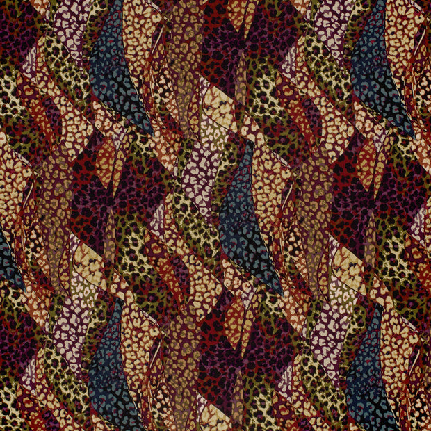 Viscose Vortex Jersey tissu Brique mat 