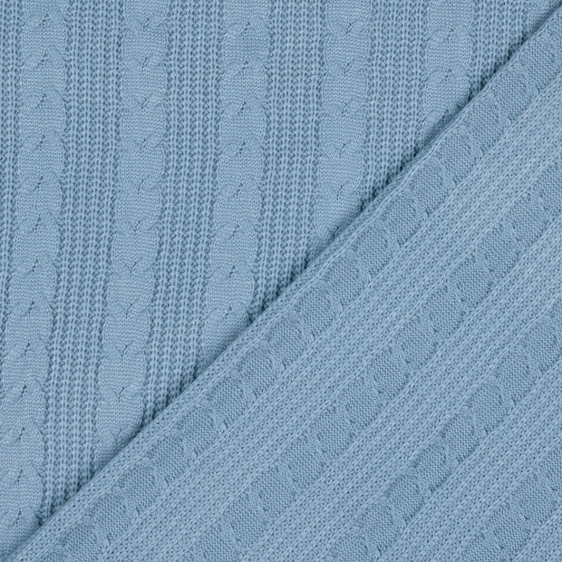 Heavy Knit fabrik Uni garngefärbt 