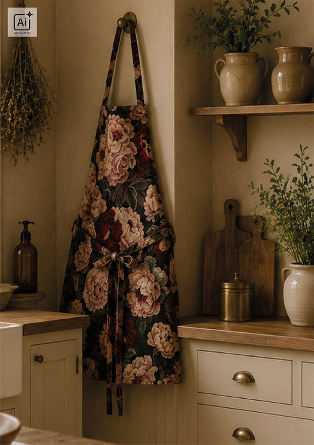 Gobelin fabric Roses Red