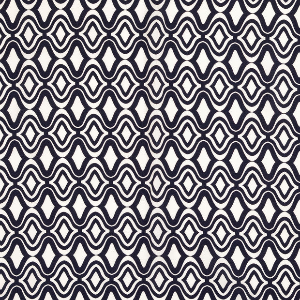 Popeline de Viscose tissu Bleu Marine