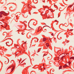 printed Flowers Red