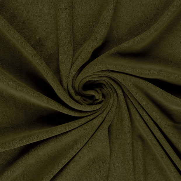 Fleece fabric Olive Green 