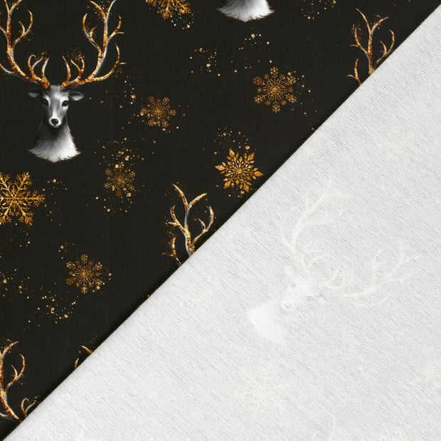 French Terry fabric Deer digital printed 