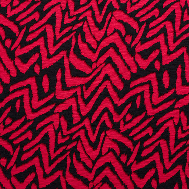 Viscose Nylon Ottoman stof Donker rood 