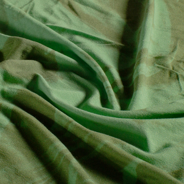 Viscose Jersey fabric Abstract Olive Green