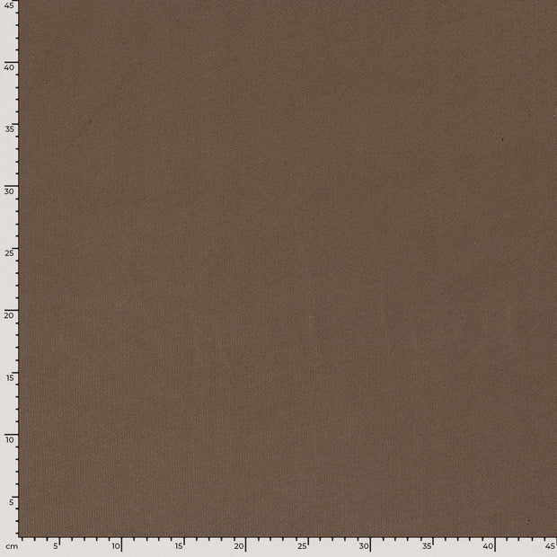 Heavy Knit fabrik Uni Braun-Taupe
