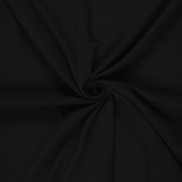 Linen Look fabric Black 