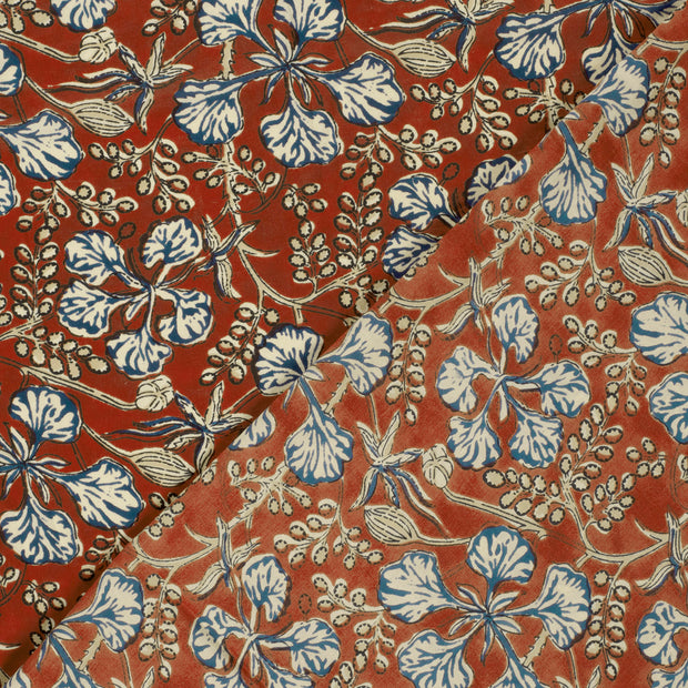 Voile fabric Leaves 