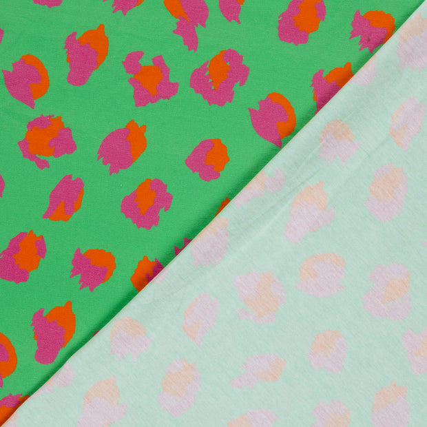 Jersey fabric Panther digital printed 