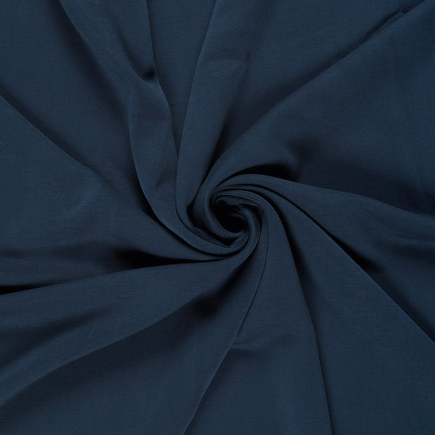 Interlock tissu Bleu Marine délavé 