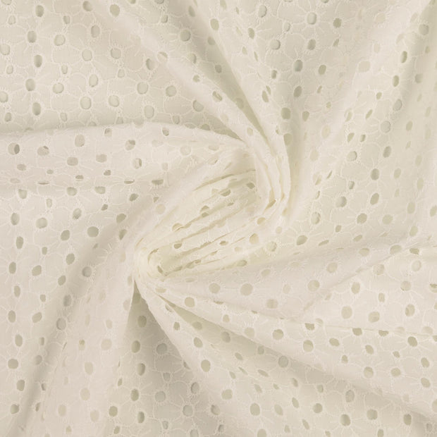  fabric White embroidered 
