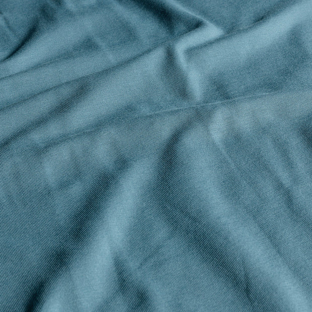 Baumwolle Jersey GOTS fabrik Uni Indigoblau