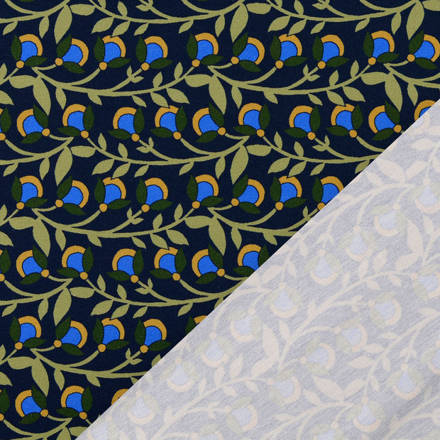 French Terry fabric Light Blue digital printed 