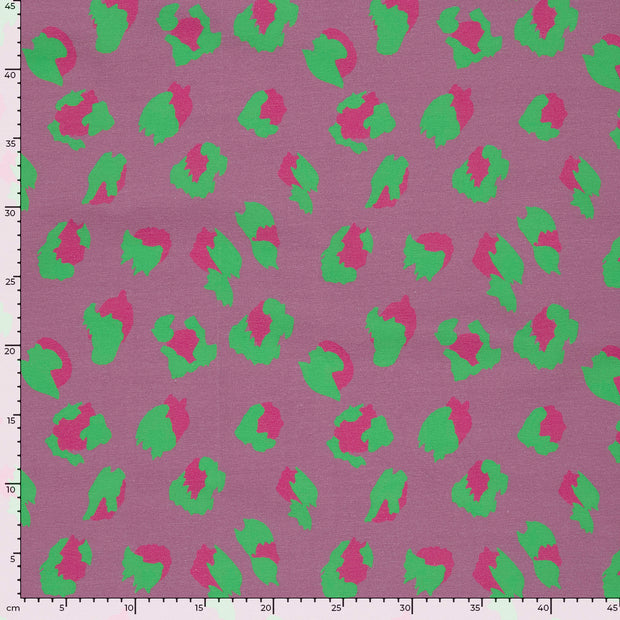 Jersey tissu Panther Fuchsia