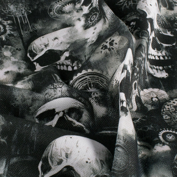 Panama tela Calaveras Negro