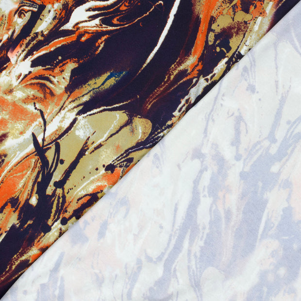 Viscose Vortex Jerséis tela Abstracto estampado 