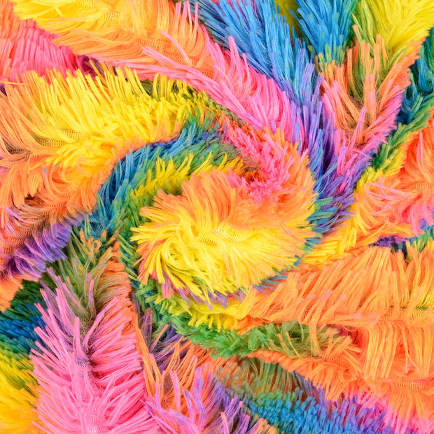 Imitatie Bont stof Multicolor 