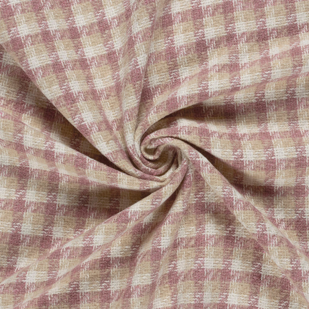 Jacquard fabric Old Pink brushed 