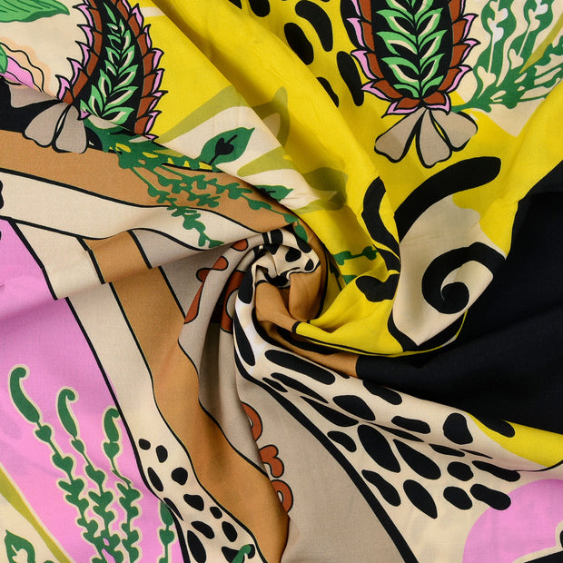 Viscose Poplin fabric Multicolor 