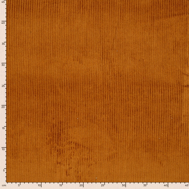 Corduroy 4.5w fabric Unicolour Caramel
