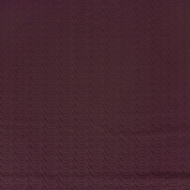 Heavy Knit fabric Aubergine matte 
