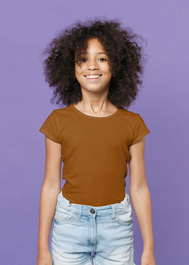 Jersey fabric Unicolour Caramel
