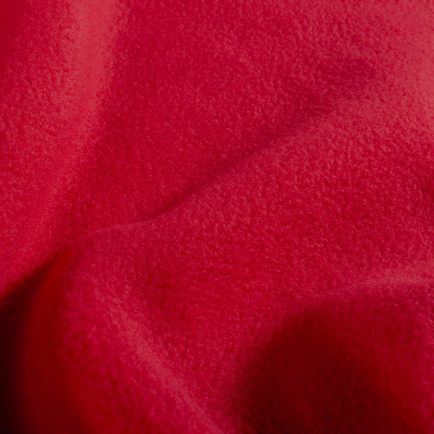 Polar Fleece fabric Unicolour Red