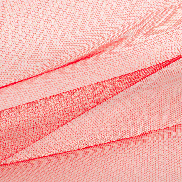 Tulle fabric Unicolour Red