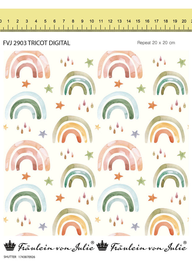 Cotton Jersey fabric Abstract 