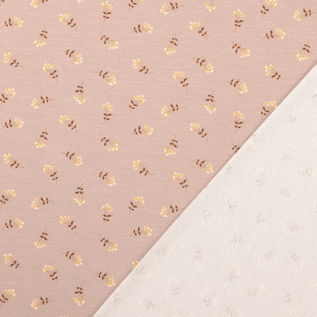 Jersey fabric Brown printed 