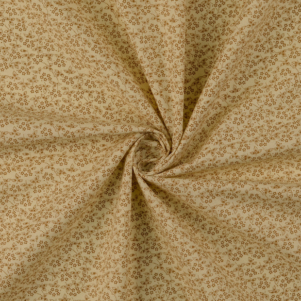Cotton Poplin fabric Beige 