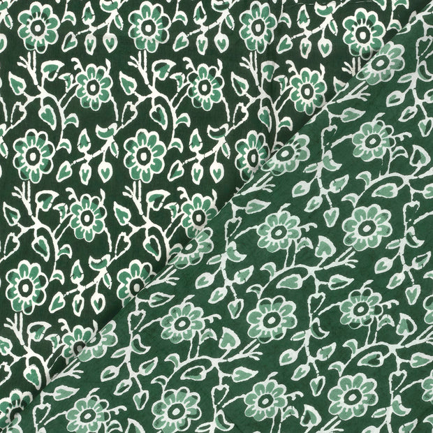 Voile fabrik Blumen bedruckt 