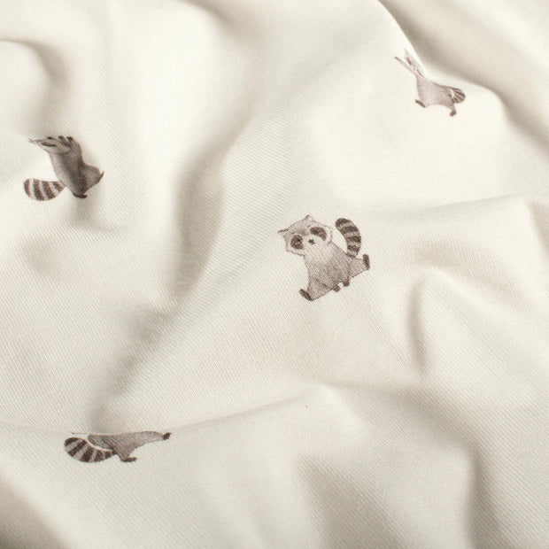 Jersey de Coton GOTS tissu Blanc cassé