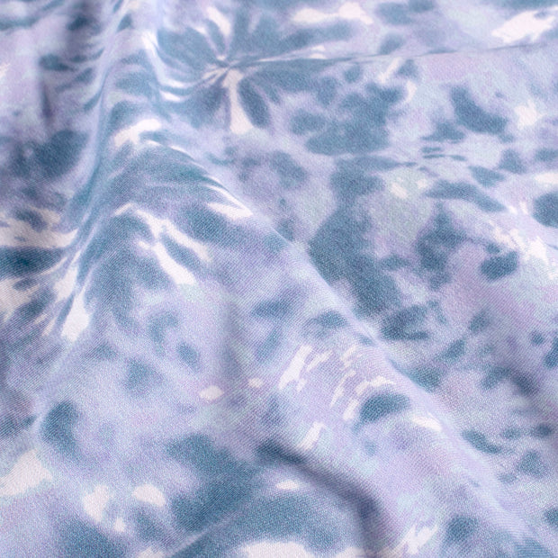 French Terry fabrik Abstrakt Babyblau