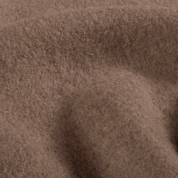 Wool Boucle fabric Unicolour Brown Taupe