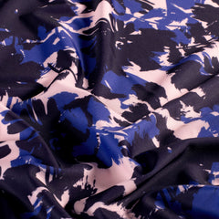 Swimwear Jersey UPF50 Recycled digitaal bedrukt Bloemen Marine