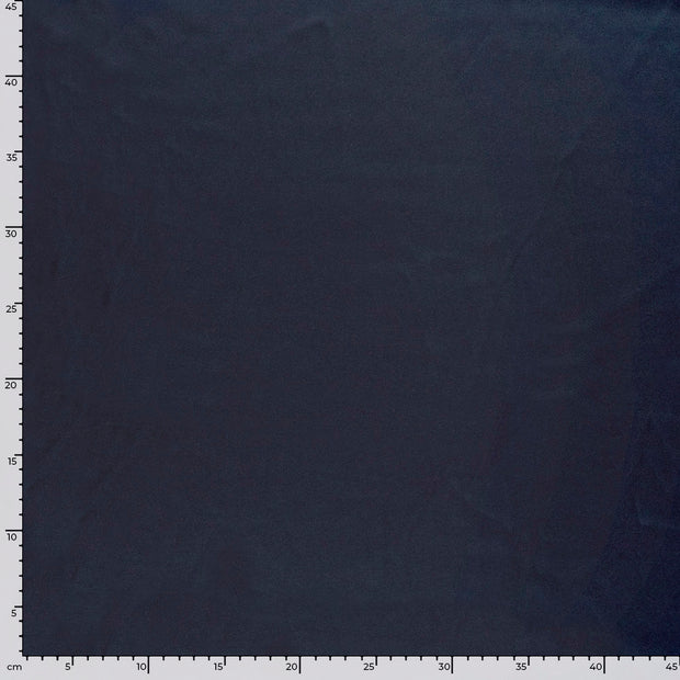 Satin tissu Unicolore Bleu Marine
