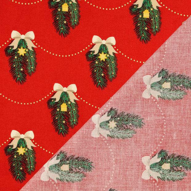  fabric Red printed 