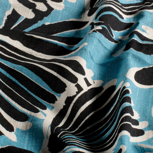  fabric Flowers Aqua