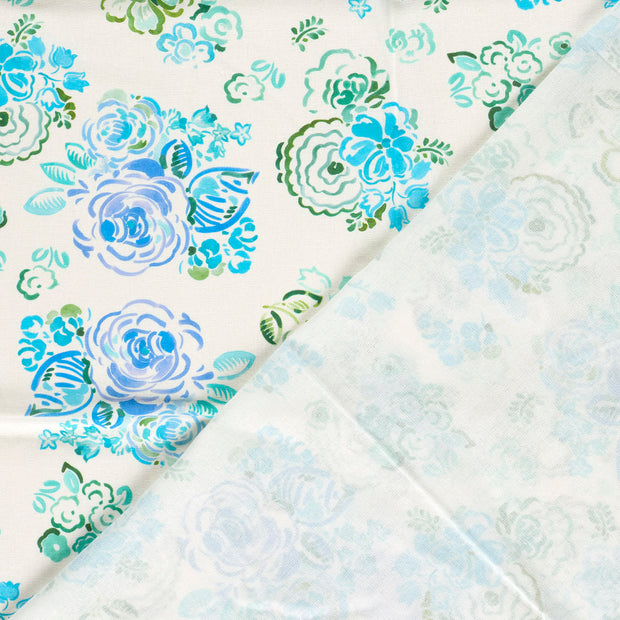  fabric Flowers digital printed 
