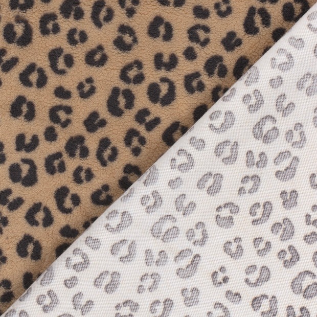 Sherpa Fleece tela Panther estampado 