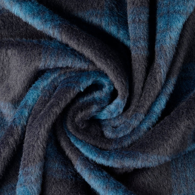 Mantel Wool Touch fabric Navy 
