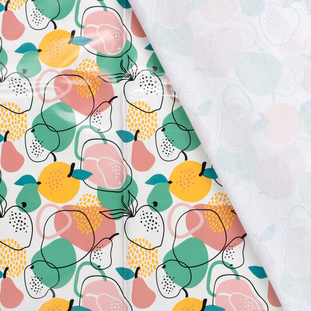 Coated Tablecloth fabric Fruits printed 