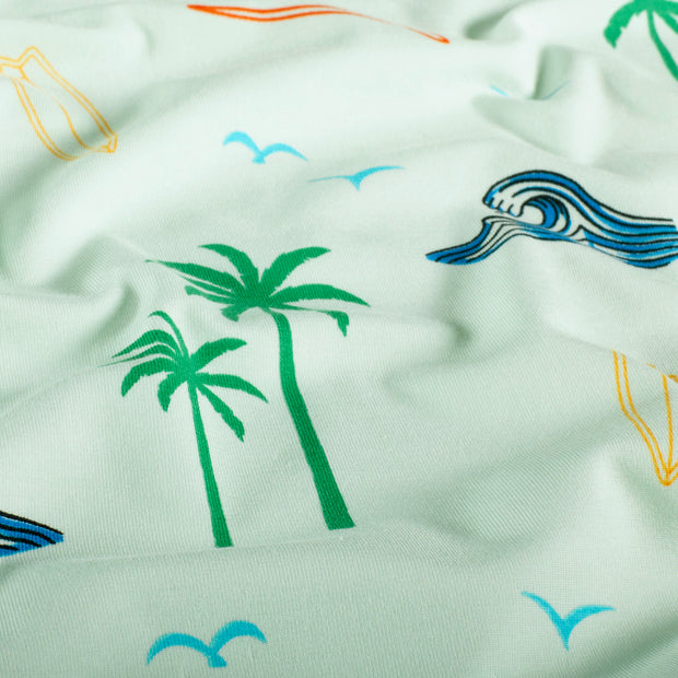 Jersey fabric Crocodiles Mint