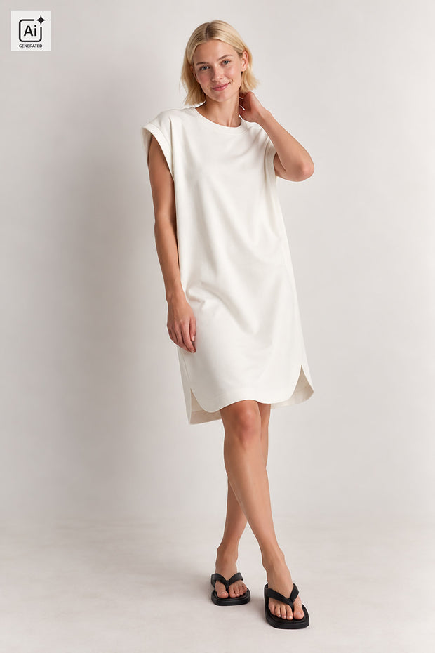Jersey fabric Unicolour Off White
