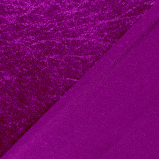 Velours tissu Unicolore froissé 