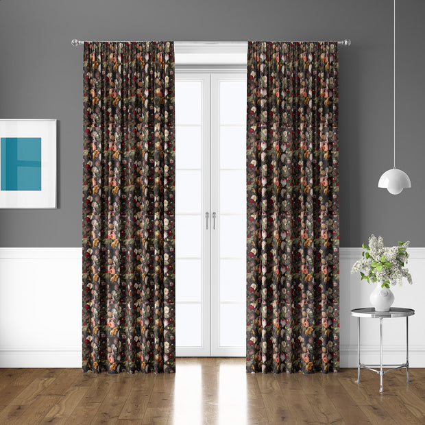 Velours tissu fleurs imprimé numérique 