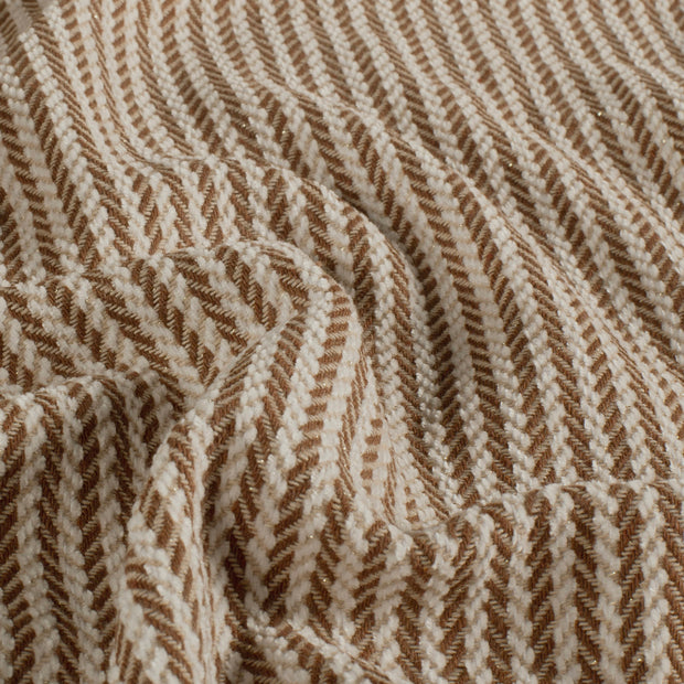 Jacquard fabric Stripes Brown